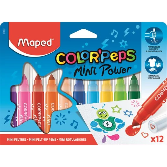 Filctoll készlet, 6,5 mm, kimosható, MAPED 