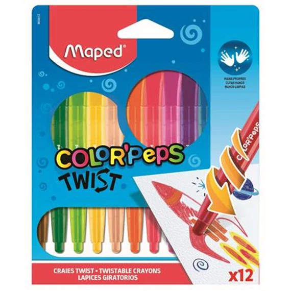 Zsírkréta, kitekerhető, MAPED 