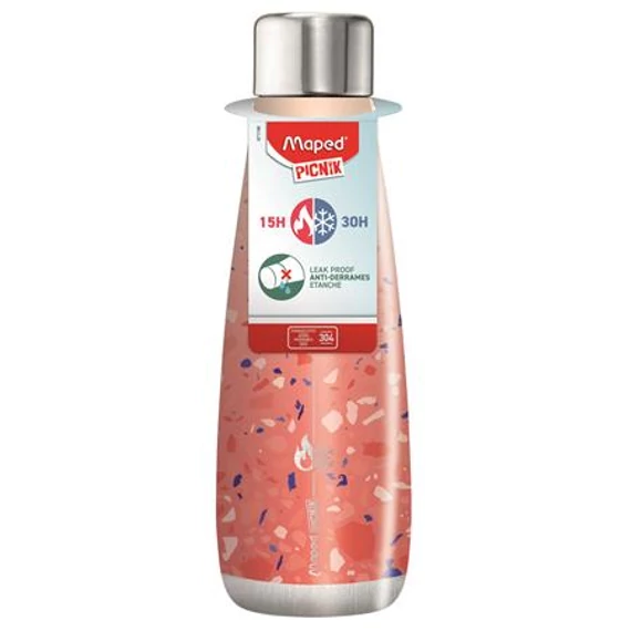 Termosz, duplafalú, 500 ml, rozsdamentes acél, MAPED PICNIK 
