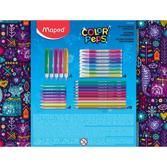 Csillámos színező készlet, MAPED 