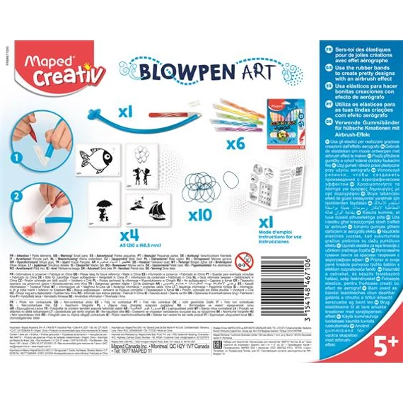 Fújós filctoll készlet, MAPED CREATIV, 