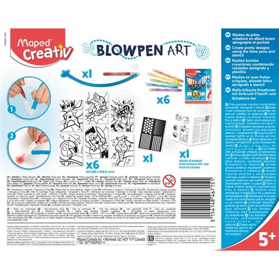 Fújós filctoll készlet, MAPED CREATIV, 