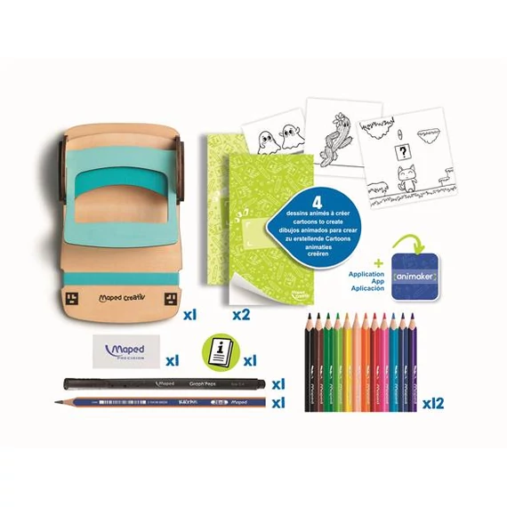 Animációkészítő készlet applikációval, mini, MAPED CREATIV 