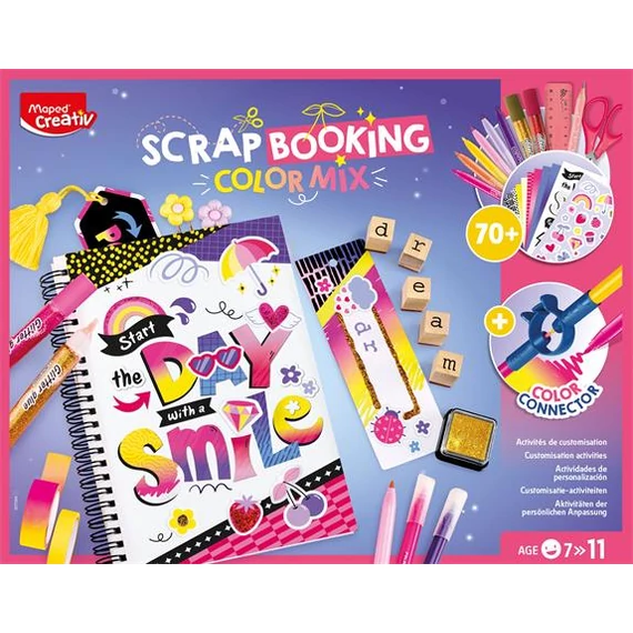 Kreatív scrapbooking készlet, 70 darabos, MAPED CREATIV 