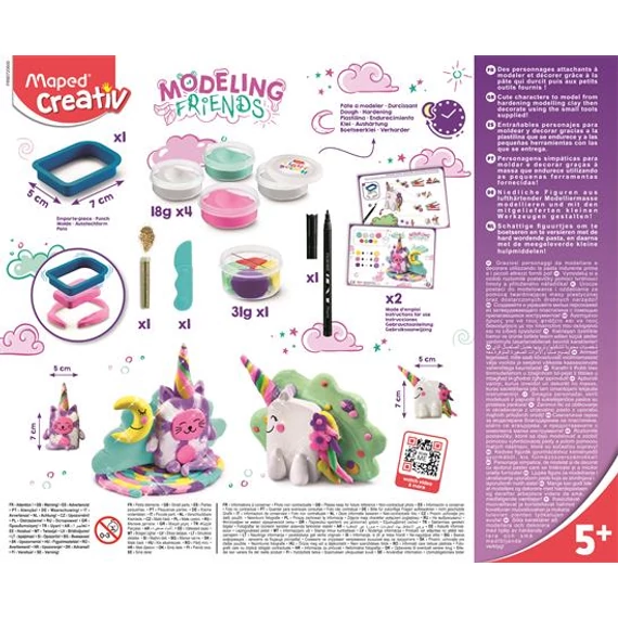 Modellező gyurma készlet, levegőre száradó, MAPED CREATIV, 