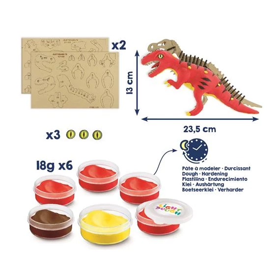 Dínó készítő modellező gyurma készlet, MAPED CREATIV 