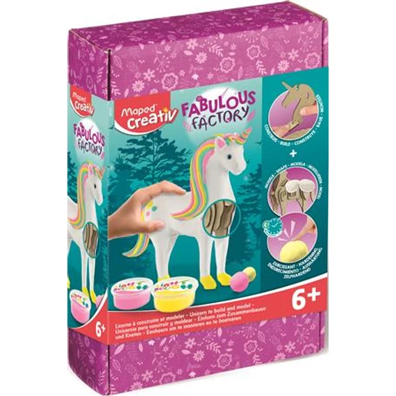 Unikornis készítő modellező gyurma készlet, MAPED CREATIV 