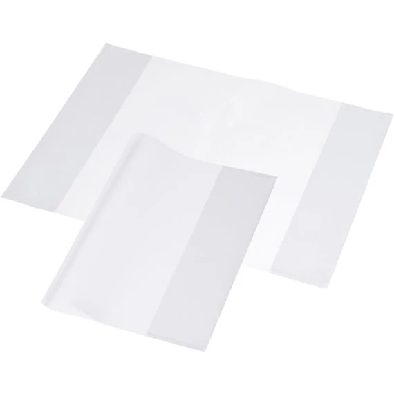 Füzet- és könyvborító, A4, PP, 90mikron, fényes felület, PANTA PLAST, víztiszta, 10db/cs