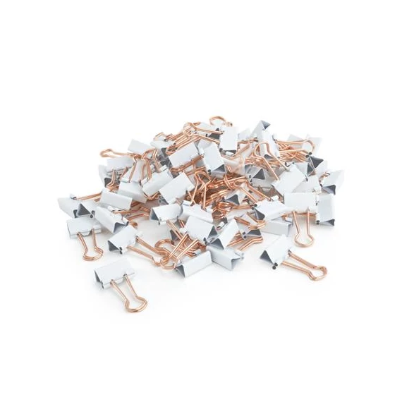 Bindercsipesz, 19mm, RAPESCO, fehér, 80db/bliszt
