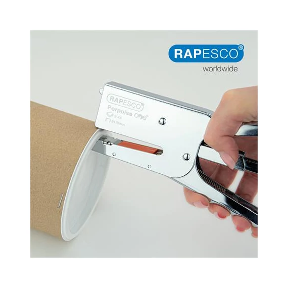Tűzőgép, kézi, 24/8, 45 lap, fém, RAPESCO 