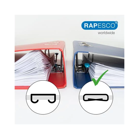 Tűzőgép, kézi, 24/8, 45 lap, fém, RAPESCO 