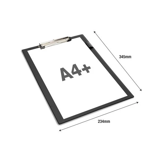 Felírótábla, PVC, A4+, RAPESCO, fekete