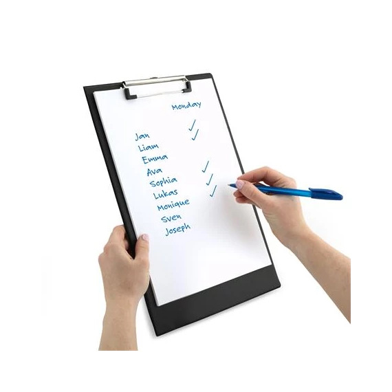 Felírótábla, PVC, A4+, RAPESCO, fekete