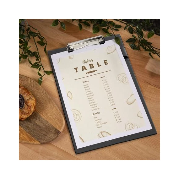 Felírótábla, PVC, A4+, RAPESCO, fekete