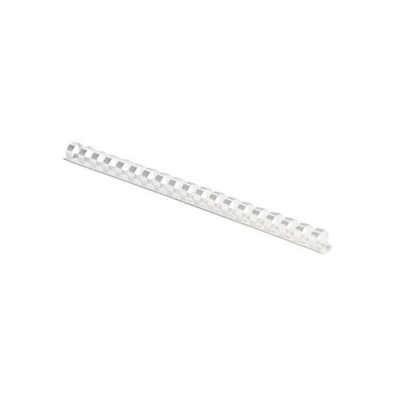 Spirál, műanyag, 12 mm, 56-80 lap, FELLOWES, 100 db, fehér