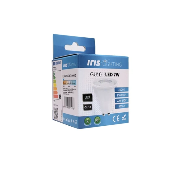 Iris Lighting GU107W3000K 7W 560lm 3000K GU10 LED fényforrás