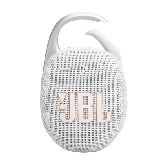 JBL Clip 5 WHT fehér hordozható Bluetooth hangszóró