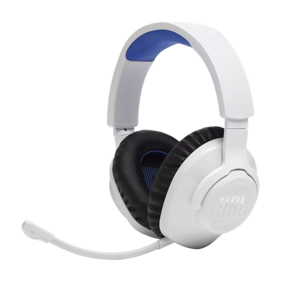 JBL Quantum 360 vezeték nélküli fehér/kék gamer headset