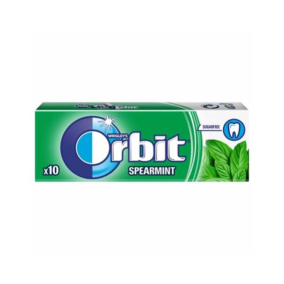 Rágó, 14 g, ORBIT "Spearmint drazsé"