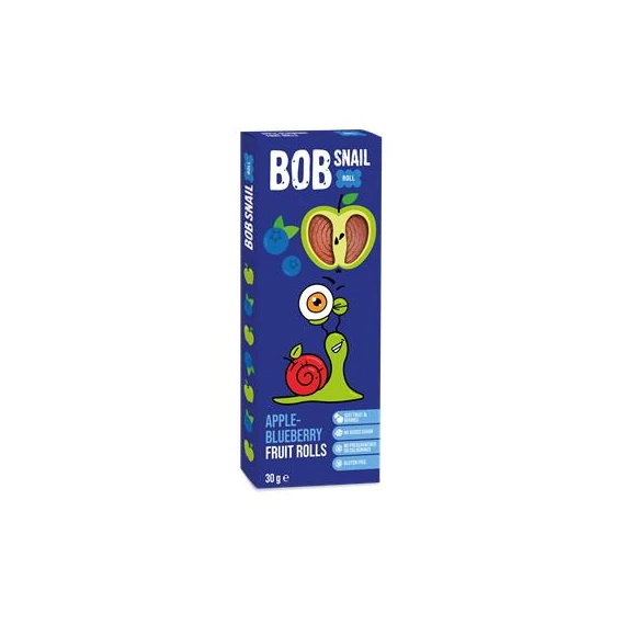 Gyümölcstekercs, 30 g, BOB SNAIL, alma-áfonya