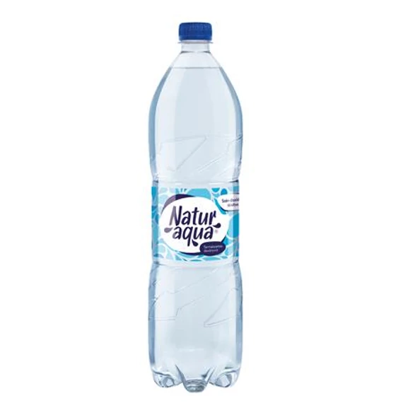 Ásványvíz szénsavas NATURAQUA 1,5L DRS