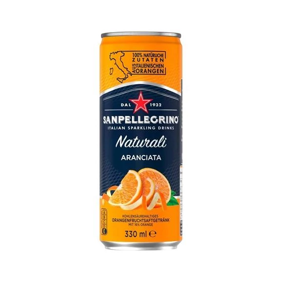 Üdítőital szénsavas SAN PELLEGRINO Aranciata 0,33L DRS