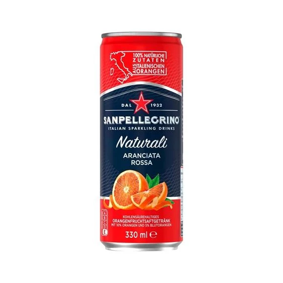Üdítőital szénsavas SAN PELLEGRINO Aranciata Rossa 0,33L DRS
