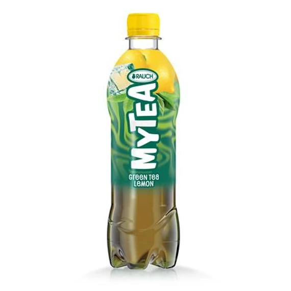 Üdítőital, szénsavmentes, 0,5l, RAUCH "Mytea", zöld tea citrommal