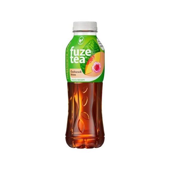 Üdítőital, szénsavmentes, 0,5 l, FUZETEA, barack-rózsa