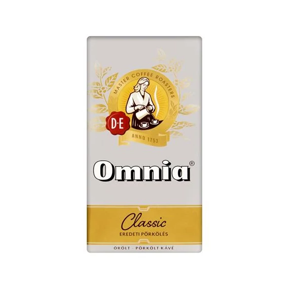 Kávé, pörkölt, őrölt, vákuumos csomagolásban, 250 g, DOUWE EGBERTS "Omnia"