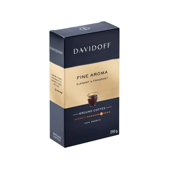 Kávé, pörkölt, őrölt, 250 g, DAVIDOFF 