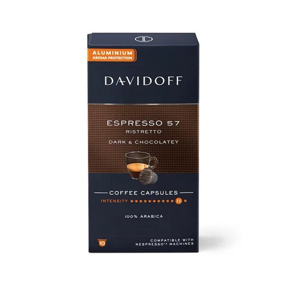 Kávékapszula, Nespresso® kompatibilis, 10 db, DAVIDOFF 
