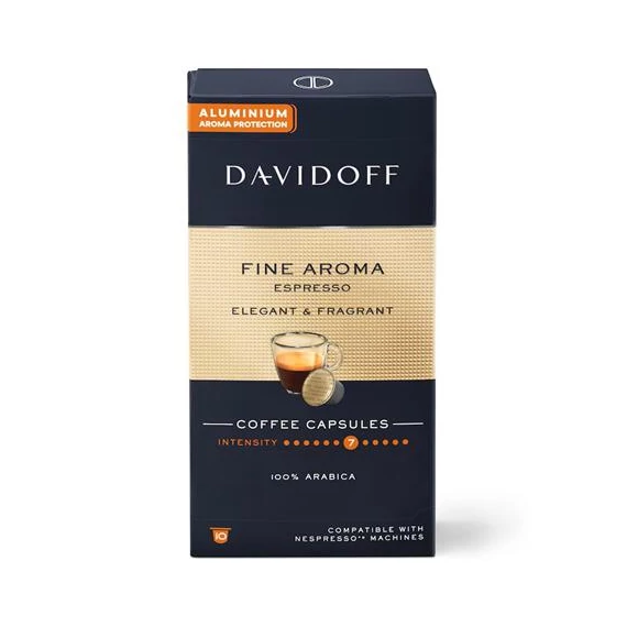 Kávékapszula, Nespresso® kompatibilis, 10 db, DAVIDOFF 