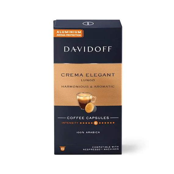 Kávékapszula, Nespresso® kompatibilis, 10 db, DAVIDOFF 