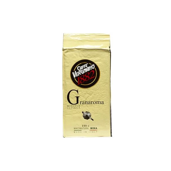 Kávé, pörkölt, őrölt, 250 g, CAFFÉ VERGNANO 