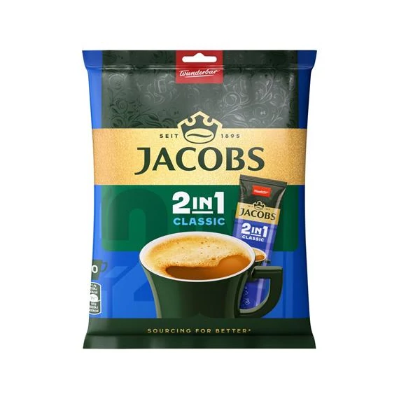 Instant kávé stick, 10x12,4 g, JACOBS 