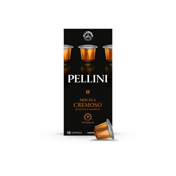 Kávékapszula, Nespresso® kompatibilis, 10 db,  PELLINI, 