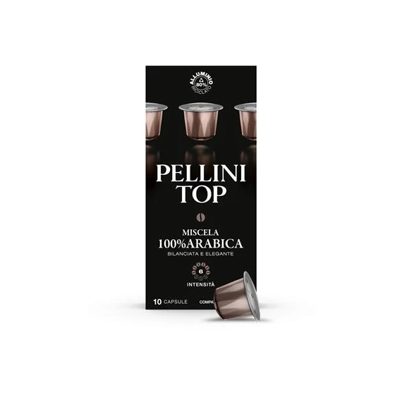 Kávékapszula, Nespresso® kompatibilis, 10 db, PELLINI, 