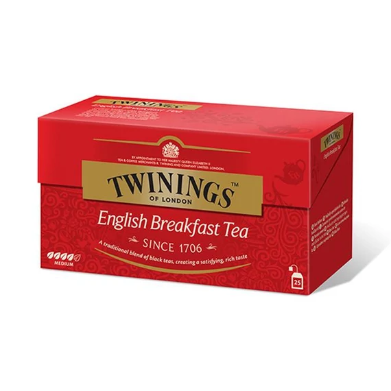 Fekete tea, 25x2 g, TWININGS "English Breakfast"