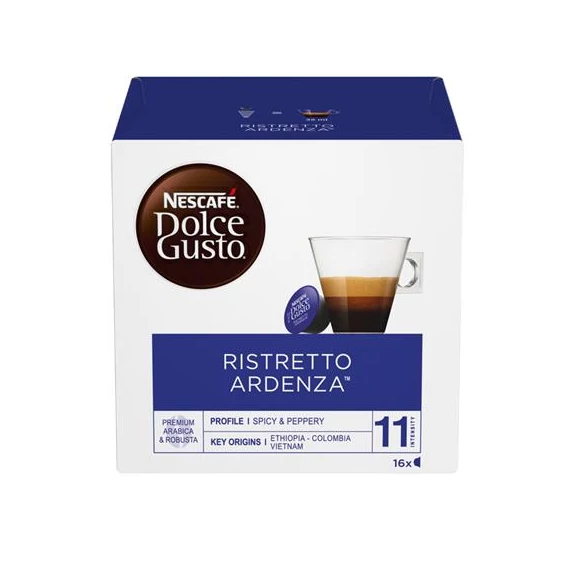 Kávékapszula, 16 db, NESCAFÉ "Dolce Gusto Ristretto Ardenza"