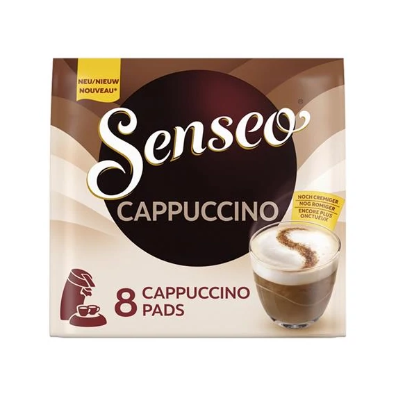 Kávépárna, 8 db, 92 g, DOUWE EGBERTS "Senseo", Cappuccino