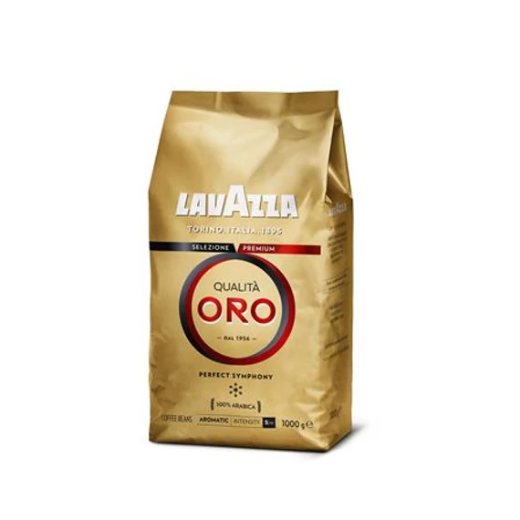 Kávé, pörkölt, szemes, 1000 g, LAVAZZA "Qualita Oro"