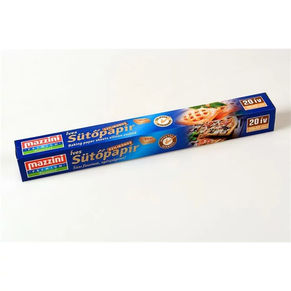Sütőpapír MAZZINI Premium szilikonos 38x42cm 20 ív/tekercs