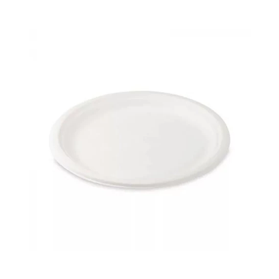 Tányér, PLA, lebomló, 17 cm, 50 db, 