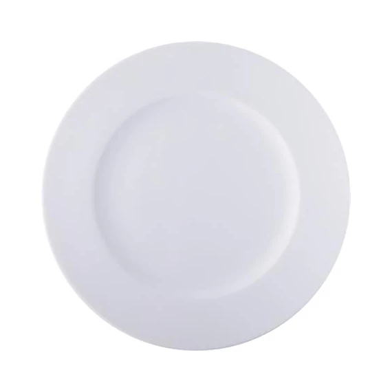 Lapostányér, fehér, 24 cm, 6 db-os szett 