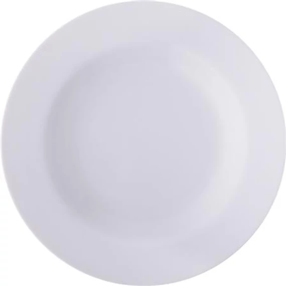 Mélytányér, fehér, 22,5 cm, 6 db-os szett, 