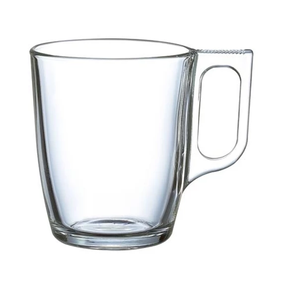 Üvegpohár, füllel, 6 db-os szett, 25cl, 
