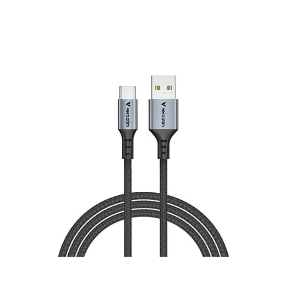USB kábel, USB-A - USB-C, 1,2m, VERBATIM, fekete