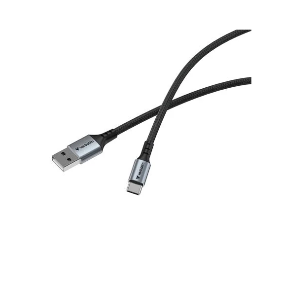 USB kábel, USB-A - USB-C, 1,2m, VERBATIM, fekete