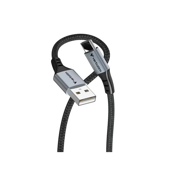 USB kábel, USB-A - USB-C, 1,2m, VERBATIM, fekete